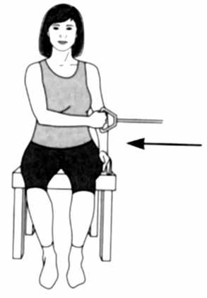 BÖLÜM 4: KOLUMNA VERTEBRALİSİN ANATOMİSİ 10- Emekleme pozisyonunda iken, bir ele ağırlık veya lastik band ile kol egzersizleri yapılır.
