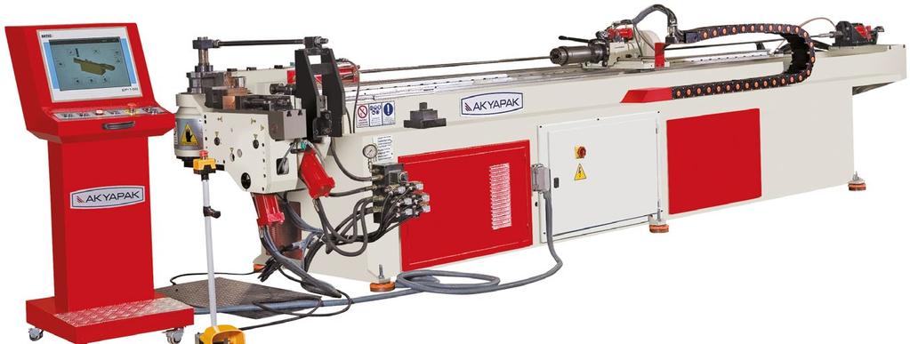 76 NC Tube Bending Machine bends tubes up to 76 mm diameter semi-automatically with high quality. This model comes to the forefront as a economical choice.