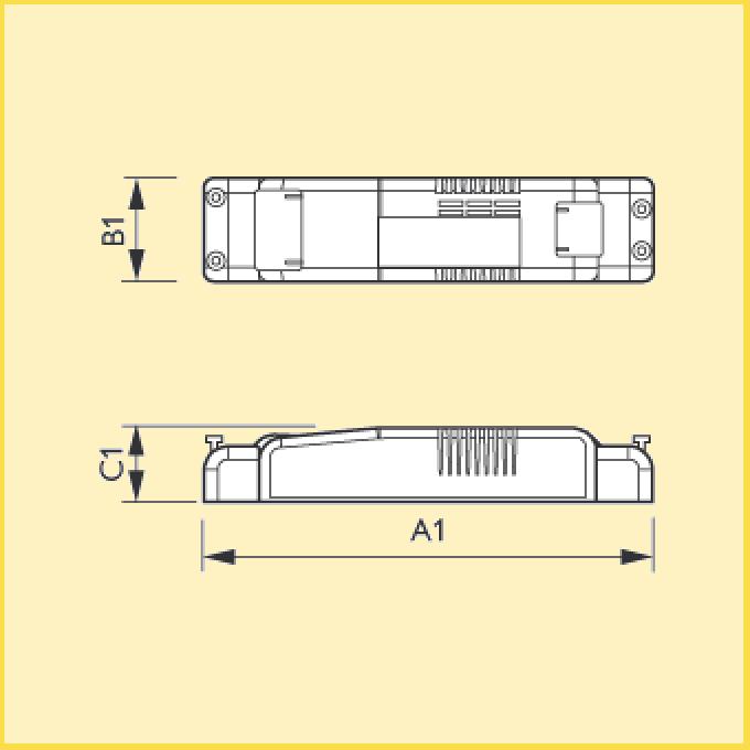 çalışmaya ugun polikarbonat/abs kasalı standart tip (S) -Armatüre entegre PCB tip (/P) veya armatür dışında kullanıma uygun (/)