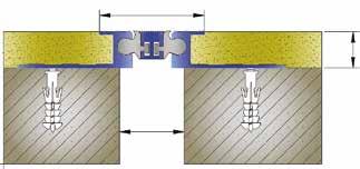 This wall and ceiling expansion joint profile is suitable for under plaster and drywall.