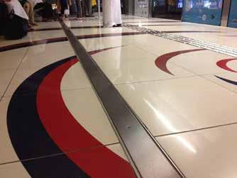 15 cm Zemin Sismik Dilatasyon Profilleri 15 cm Seismic Expansion Joint Profiles For Floor AR813-150 180 150 Paslanmaz üst kapak Stainless steel cover 15 CM Dilatasyon Profilleri 15 CM Expansion