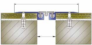 Havşa başlı montaj delikleri açılmış olarak sevk edilir. Surface floor dilatation profile with anodised. It is submitted with the assembling holes open and ready.