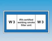 0,4 mikrona kadar % 99,9 oranında filtreleme W3 IFA Kaynak Dumanı
