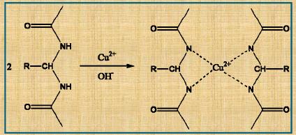 Biu re reaksiyonu sonucu bakır- tetra amin kompleksi oluşumu Biu re Belirtecinin Hazırlanması: 0.
