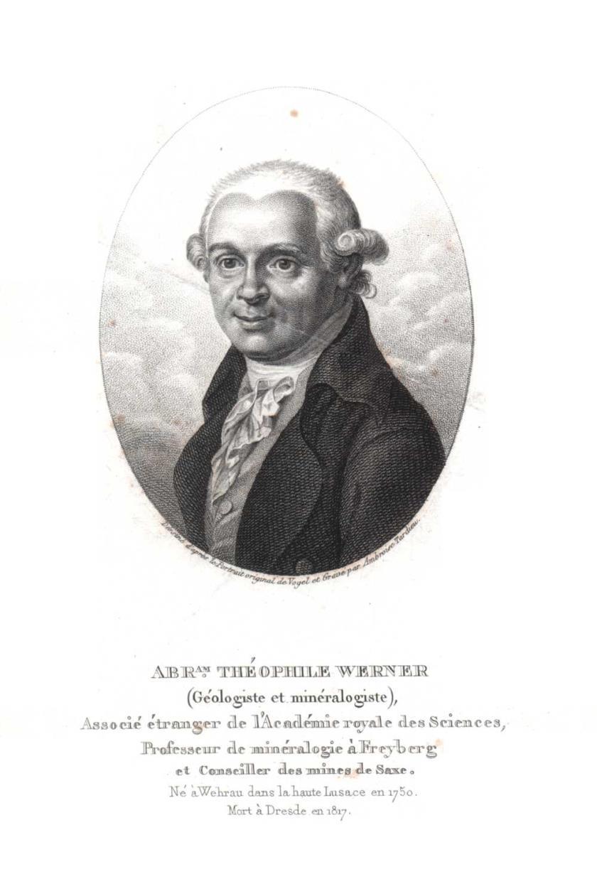 1775 te Abraham Werner, Freiberg de bir jeoloji ekolü kurdu. Yer kabuğunun orijini hakkında fikirleri vardı.