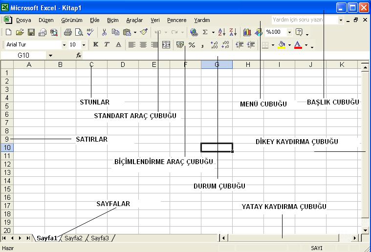 Microsoft Office Excel Notları Elektronik tablolama ve hesaplama programlarının hemen hemen en popüler olanı Excel programıdır.
