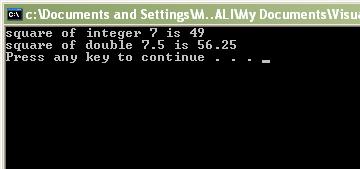 Function overloading farklı parametrelere sahip olan aynı isimde