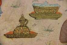 Örneklerini, Topkapı Sarayı nda görmek mümkündür. İznik kazılarında ortaya çıkarılan kubbemsi seramik kapak, minyatürlerde en çok rastlanan örnektir.
