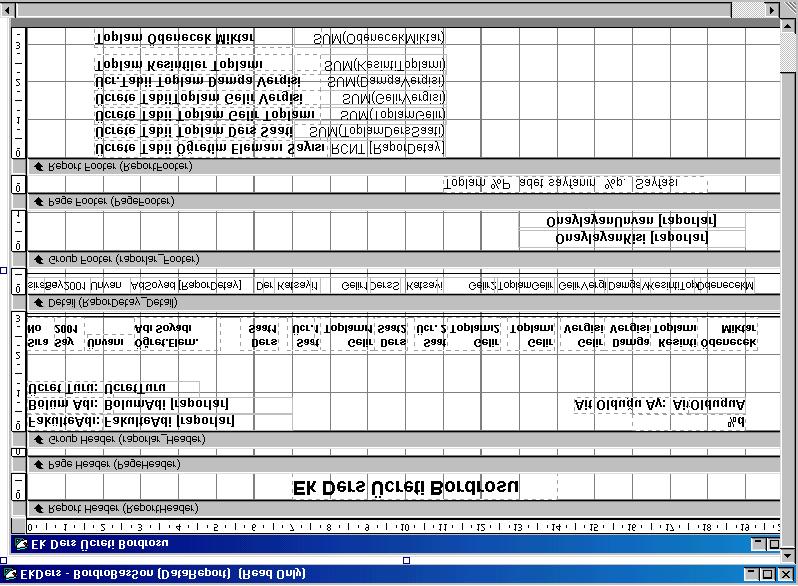 Şekil 11.3.2. Data Report Designer ile oluşturulmuş Örnek Rapor Ekranı-2 11.4 DATA REPORT DESİGNER İLE RAPOR OLUŞTURULMASI Project menüsünden Add Data Environment seçilir.