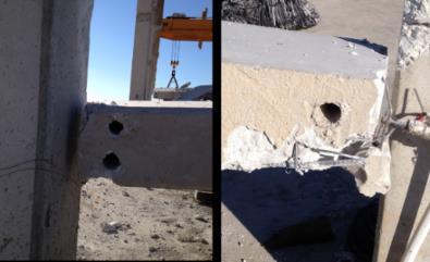 Şanlıurfa 2. Organize Sanayi Bölgesindeki Bir Prefabrik Yapının Göçme Nedenlerinin Araştırılması betonarme olarak yapılmış, 25x64 m boyutlarında 7.
