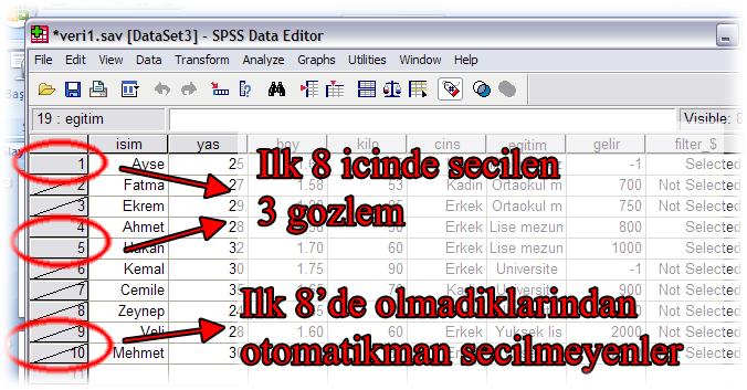 Data Menüsü 13