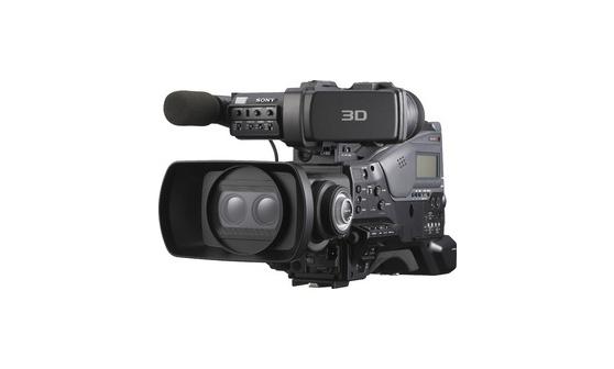 PMW-TD300 Üç adet çift 1/2 inç tip Exmor CMOS sensörlü ve Full HD / SD, 3D veya 2D kayıt yapan 3D XDCAM EX omuz video kamerası Genel Bakış Kompakt omuz montajlı tasarıma sahip profesyonel 3D video