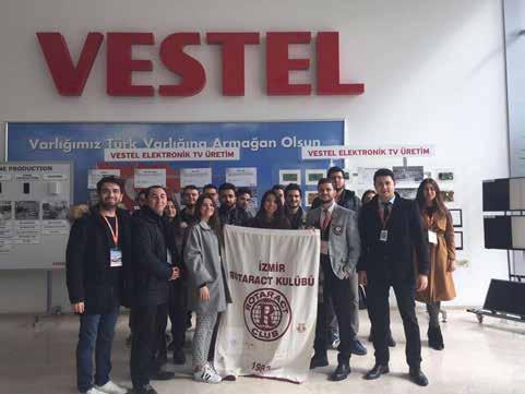 KULÜPLERDEN HABERLER İZMİR ROTARACT KULÜBÜ Vestel City İşyeri Gezisi İzmir RAC ve Ege Üniversitesi Girişimcilik ve İnovasyon Kulübü birlikte 16 Şubat tarihinde Vestel City e işyeri gezisi