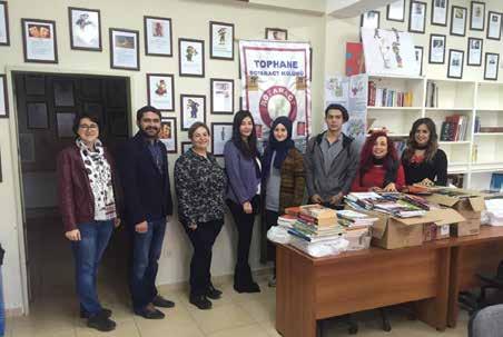 Kütüphane Tophane RAC Mürsel Mesleki Teknik Anadolu Lisesi ne yabancı dil kütüphanesi kurdu.