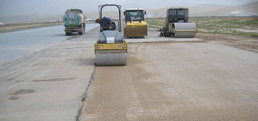 Mezar-ı Şerif Havaalanı - Pist ve Tamirat İşleri Mevcut Pistin projede belirtilen kalınlıkta kazılması ve