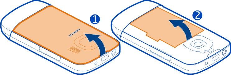 Cihazın işə salınması 7 1 Barmağınızı telefonun yuxarı hissəsindəki oyuqa salın və arxa örtüyü ehtiyatla qaldırıb