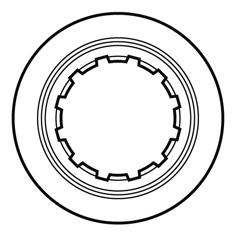 DİSK FREN DİSK FREN Disk fren rotorunun takılması Tekerlek jant teli dizilimi Merkezi kilit tipi 1. Jant tellerinin şekilde görüldüğü gibi dizildiğinden emin olun.