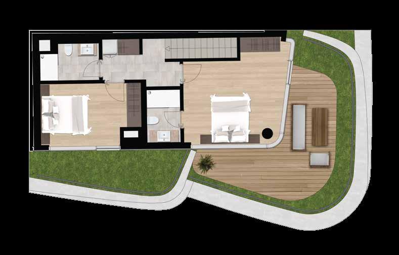 54 m² 9 Yatak Odası 1 11.93 m² 10 Yatak Odası 2 19.08 m² 11 Balkon 2 19.24 m² 12 Bahçe 47.04 m² FOLKART YAPI A.Ş.