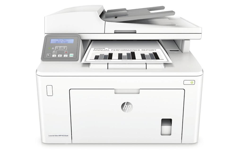 Veri sayfası HP LaserJet Ultra MFP M230sdn 3 Orijinal HP toner. 2 yıla kadar dayanan toner. 1,2 Harika bir HP paketi. Verimli bir HP LaserJet Ultra MFP ve 15.