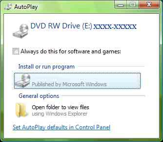 6 Add Program kutucuğunda SNC toolbox u seçin ve OK yi tıklayın. CD, CD sürücüye konduğunda AutoPlay görünür, Install or run program ı tıklayın.