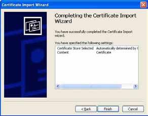 4 Automatically selects the certificate store based on the type of certificate i seçin ve Next e