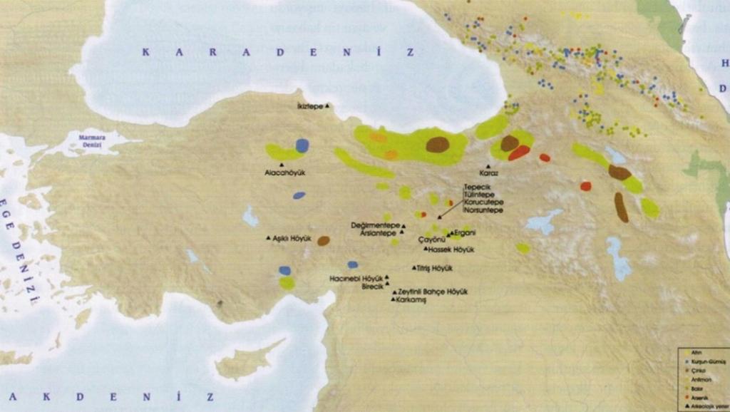 Sırrı Tiryaki, Kalkolitik Çağda Doğu Anadolu Bölgesi Madenciliğinin Başlangıç Evreleri üretim artışına bağlı