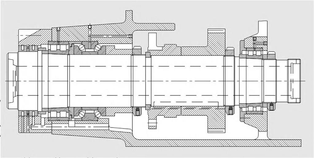 Radyal matkap mili Güç: 20 kw, dönme