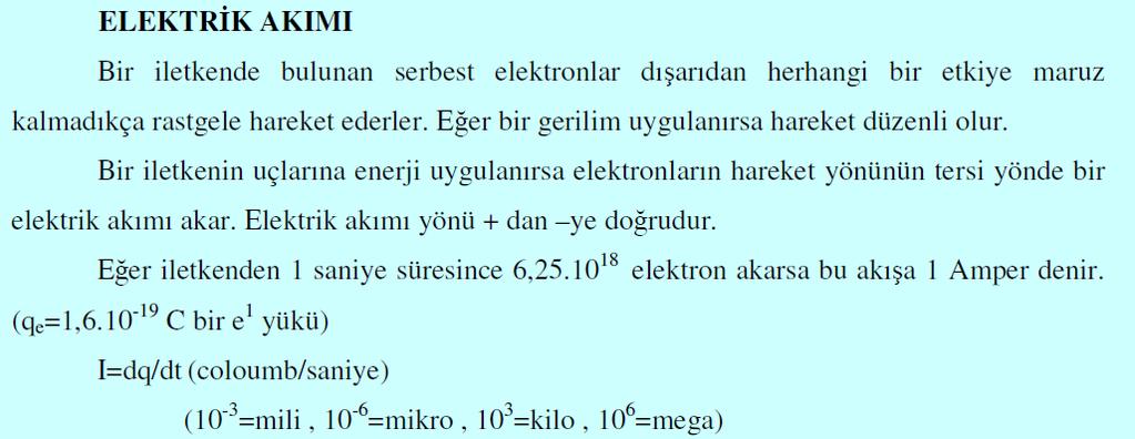 Elektrik Kavramına Giriş Sakarya Üniversitesi -