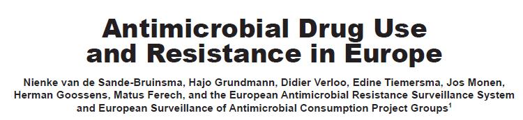 Avrupa da ülke düzeyinde antibiyotik