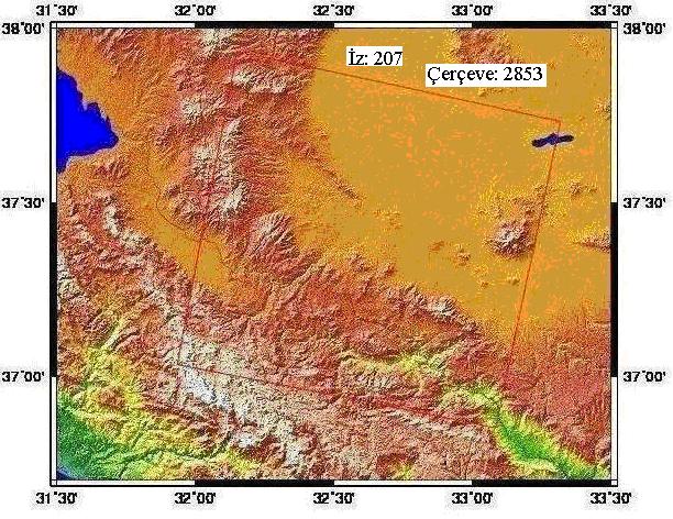 Çizelge 3.1 de kırmızı ile belirtilen görüntü çiftleri baz uzunluklarına göre değerlendirilmek üzere seçilenlerdir. 11.07.2006-1068 (35) 19.09.2006-312 (105) 756 (70) 24.10.2006-12 (140) 1056 (105) 295 (35) 13.