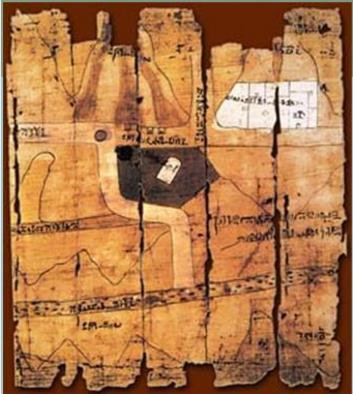 İlk Haritalar - Babil ve Mısır Haritacılığı Antik çağda Mısır medeniyeti çok ilerlemiş ve özellikle Ortadoğu ve güneydoğu Avrupa'da zamanının kültürünü çok etkilemiş olduğu halde onlardan günümüze