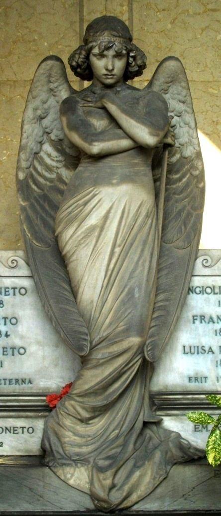 Resim 56. Francesco Oneto (1882), Giulio Monteverde, Staglieno mezarlığı, Cenova. Giulio Monteverde ye ait bu heykel zengin bir tüccarın mezarını süslemektedir.