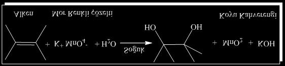 3 Alkenler ozon ( O 3 ) le çok hızlı bir şekilde reaksiyon vererek ozonidleri