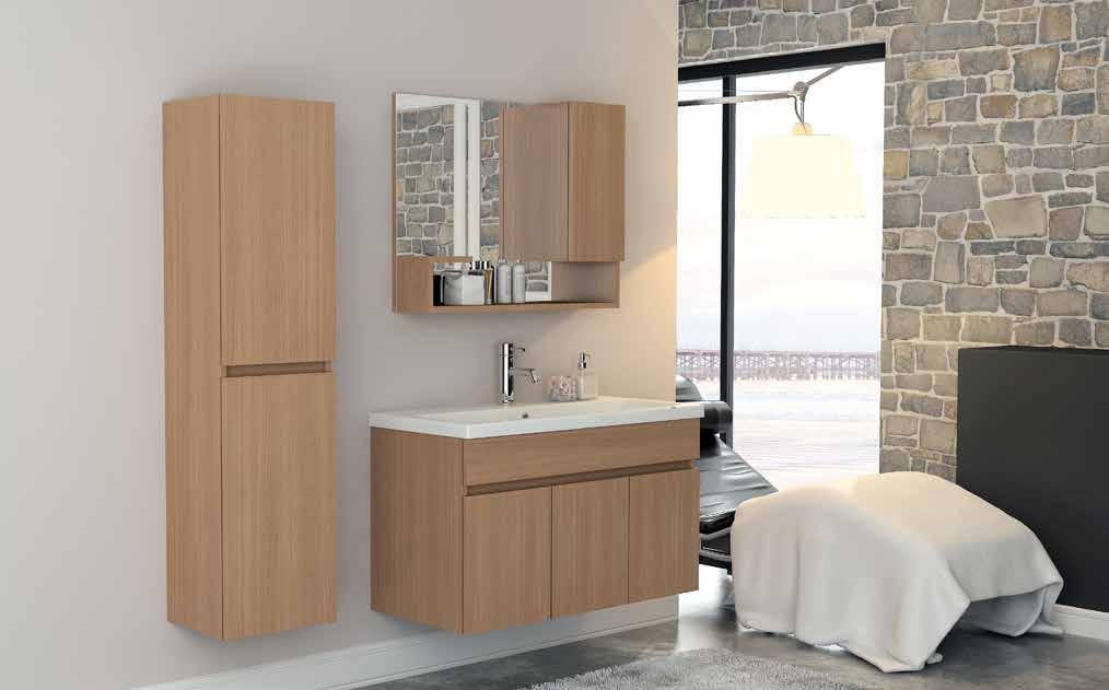 Banyo Dolapları TRIO 100 56 Sekura;Banyolarınızda yeni tarzın ismi Modern ve estetik çizgilere sahip sekure serisi ile