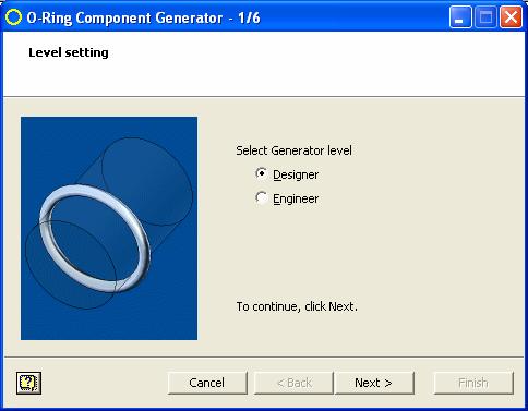 Autodesk Inventor 11 Tanıtma ve Kullanma Kılavuzu SAYISAL GRAFİK O-Ringler O-ringler tanımlamak için kullanılır. İlk olarak, o-ring seçiminin hangi detayda yapılacağı sorulur.