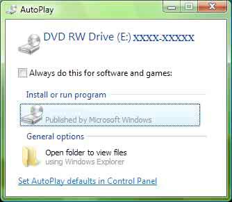 6 Add Program kutucuğunda SNC toolbox u seçin ve OK yi tıklayın. CD, CD sürücüye konduğunda AutoPlay görünür, Install or run program ı tıklayın.