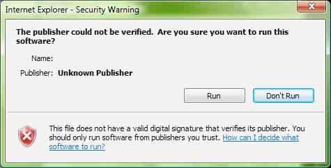 File Download-Security Warning kutucuğunda Save i seçtiyseniz kurulumu doğru şekilde gerçekleştiremeyeceksiniz. İndirilen dosyayı silin ve tekrar Setup ikonunu tıklayın.