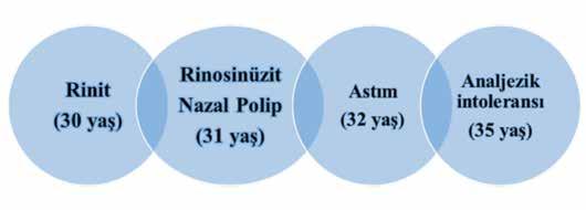 Öztürk AB. 257 Şekil 1. Aspirinle alevlenen hava yolu hastalığının doğal seyri (11, 12). artışa sebep olmuştur.