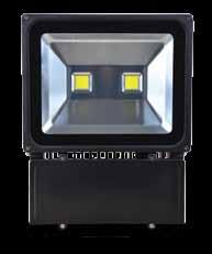 COB 100 Korozyona dayanıklı alüminyum enjeksiyon gövde Elektronik bileşenleri soğutmak için mükemmel tasarım Isı ve darbeye dayanıklı temperli cam Paslanmaz vidalar Silikon ve EPDM contalar Statik