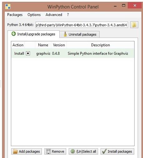 Şekil 5.6. WinPython a Graphviz Paketinin Eklenmesi Şekil 5.7. Graphviz-2.38.