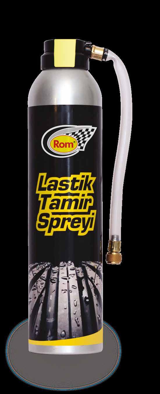 Lastik Tamir Spreyi 300 ml Lastik Tamir Spreyi, patlak lastikleri değiştirmeye gerek kalmadan kısa sürede tamir edip, şişiren lastik onarım ürünüdür.