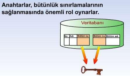 Veri tabanında veri bütünlüğünü sağlamak için birçok yol bulunmaktadır. Bunlardan en önemlisi, bütünlük sınırlamaları (integrity constraints) adını almaktadır.