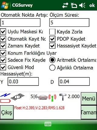 Bu bölümde noktaları Ölçüm sürelerine yada mesafelere göre ölçebiliriz.