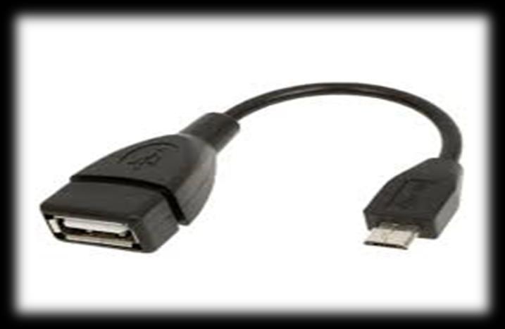 Görüldüğü Gibi OTG Kablosu USB Giriş Yerine Takılır.