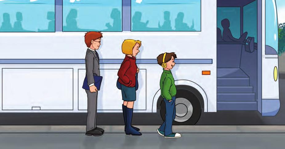 Ozan, annesi ve babası ile otobüse
