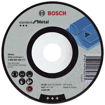 Aksesuarlar 2017 Fiyat Listesi Seri 419 EKONOMİK SERİ Standard for iyi performanslı ve ekonomik fiyatlı diskler Kesme diskleri Standard for Metal standard Metal Metal kesim için uygundur Taşlama