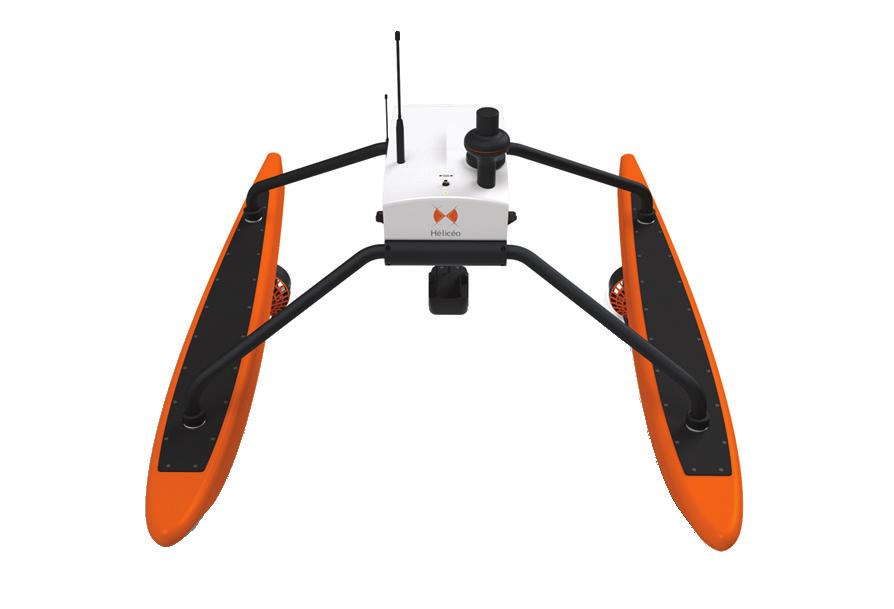 hassasiyeti Temel Özellikler Veri toplama ve yazılım Tam otomatik Hidrografik Drone DroneBox RTK sayesinde cm düzeyinde hassasiyet Echo-sounder sistemi Donanım ve İletişim Malzeme Boyutlar Ağırlık