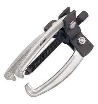 Adjustable reach and automatic gripping of the hook tips. The adjustable reach makes this a versatile and economical tool.
