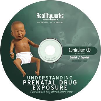 Bu bebekteki özellikler şunları içerir: Uyuşturucudan etkilenen gerçek bir bebekten kaydedilen tiz, titreyen ağlama sesi Bebeğin yoksunluktan kaynaklanan şekilde titremesine yol açan sarsılmalar