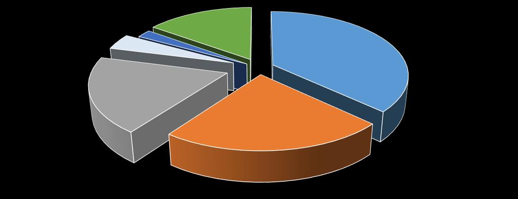 Plasitk Sektörünün 2012-2016 Döneminde Makine ve Teçhizat Yatırımının Dağılımı (%) Aksam ve Parçalar; 15% Termoforming Mak.; 4% Şişirme Mak.; 2% Presler ve Diğer Makinalar; 37% Ekstrüzyon Mak.